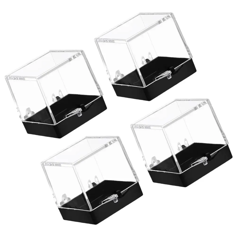 

4 Pcs Specimen Display Box Mineral Collection Container Plastic Rock Jewelry Storage Solution Teaching Equipment