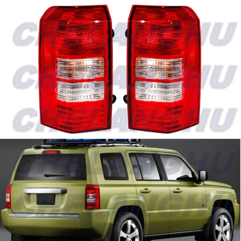 Pair Tail Light Rear Lamp With Bulbs 5160365AG 5160364AG For Jeep Patriot 2008 2009 2010 2011 2012 2013 2014 2015 2016 2017