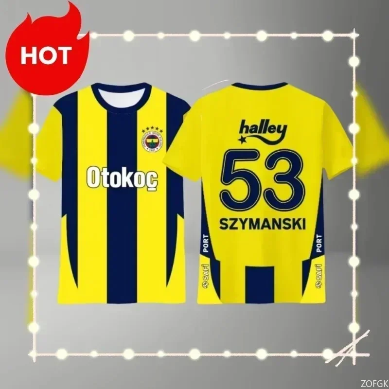 تي شيرت Fenerbahce لكرة القدم جيرسي 2026 برقبة دائرية سلسلة شعبية مثل بلوزة الصيف الرجالية للأولاد #2
