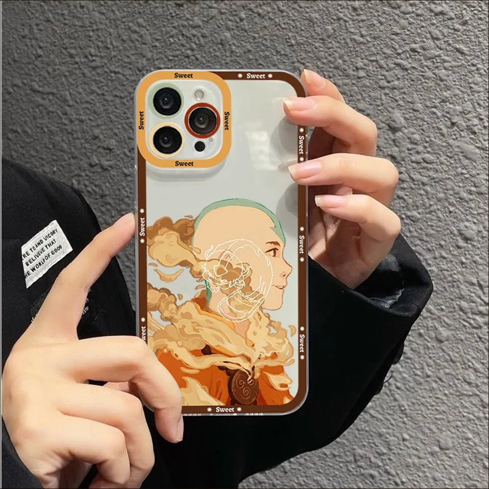 Avatar the Last Airbender Phone Case For iPhone 14 13 12 11 Pro Max Mini X Xs XR 6 7 8 Plus SE 2020 Transparent Case