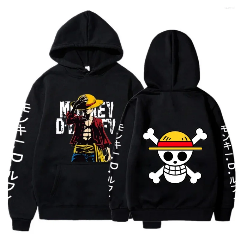 Men's Hoodie Anime Hoodie Hip Hop Printed Hoodie Loose Long Sleeve Street Wear Men's and Women's Casual Sportswear