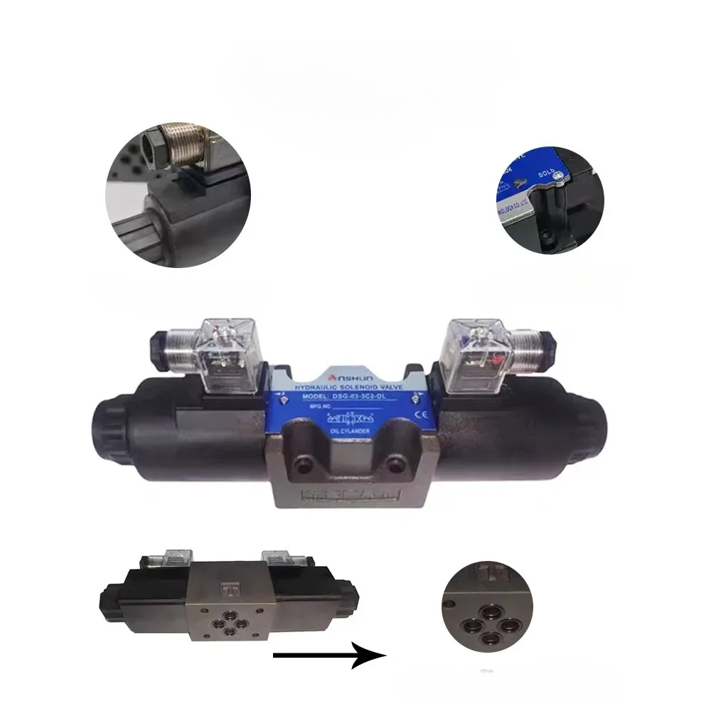 

Hydraulic solenoid reversing valve bidirectional