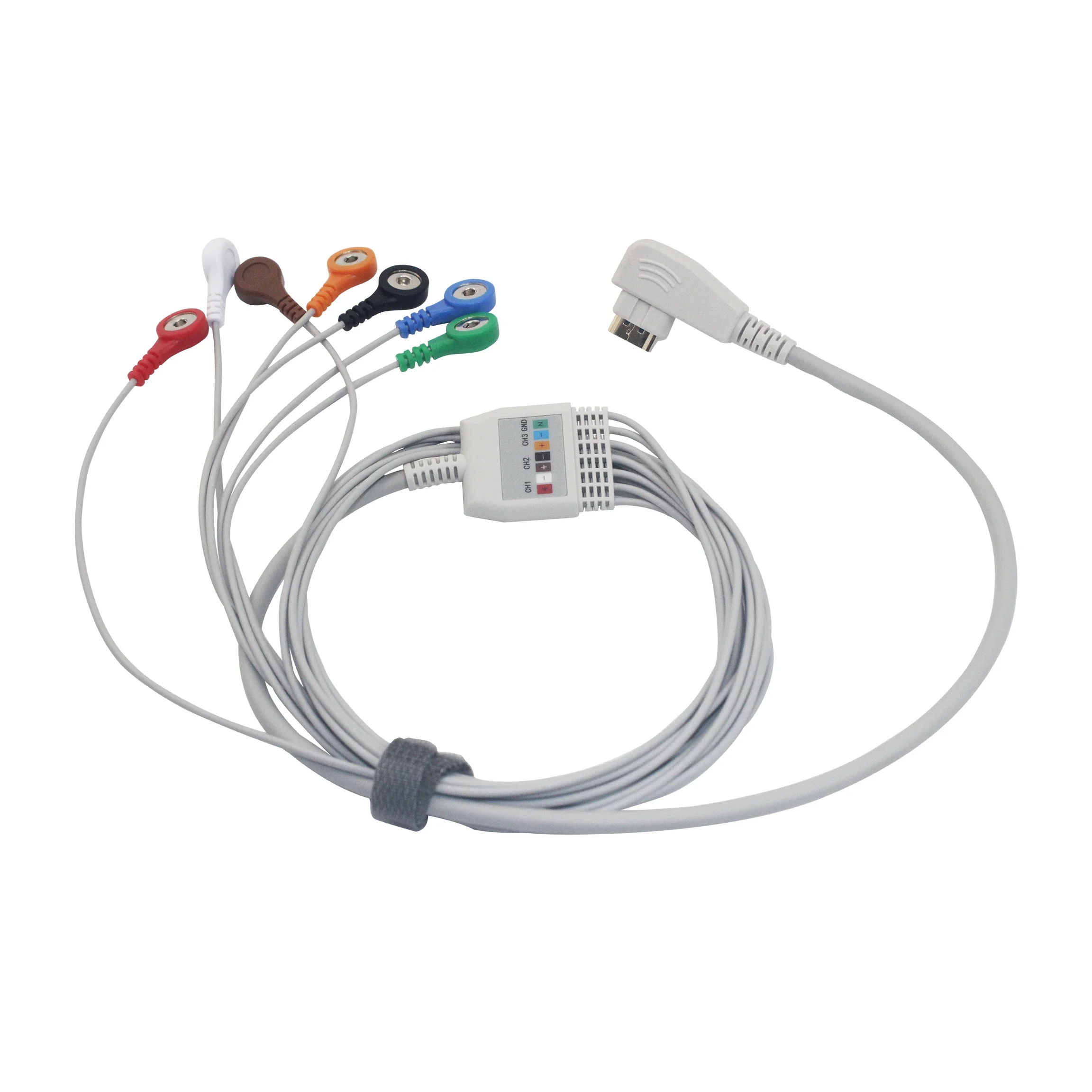 

Medical Holter Recorder ECG Cable and Leadwires Compatible DMS 300-3A 5/7/10 Lead Fixed-Snap