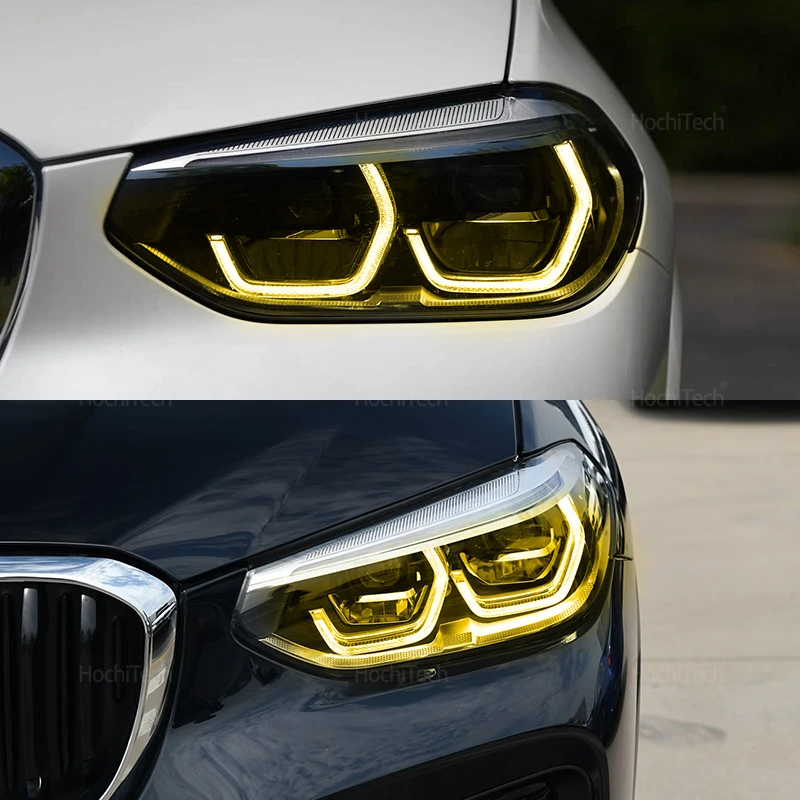CSL Yellow DRL Angel Eye LED Board Adaptive Headlight 63117466107 63117466108 for BMW X3 X3M F97 G01 X4 X4M G02 F98 2017-2021 view 5