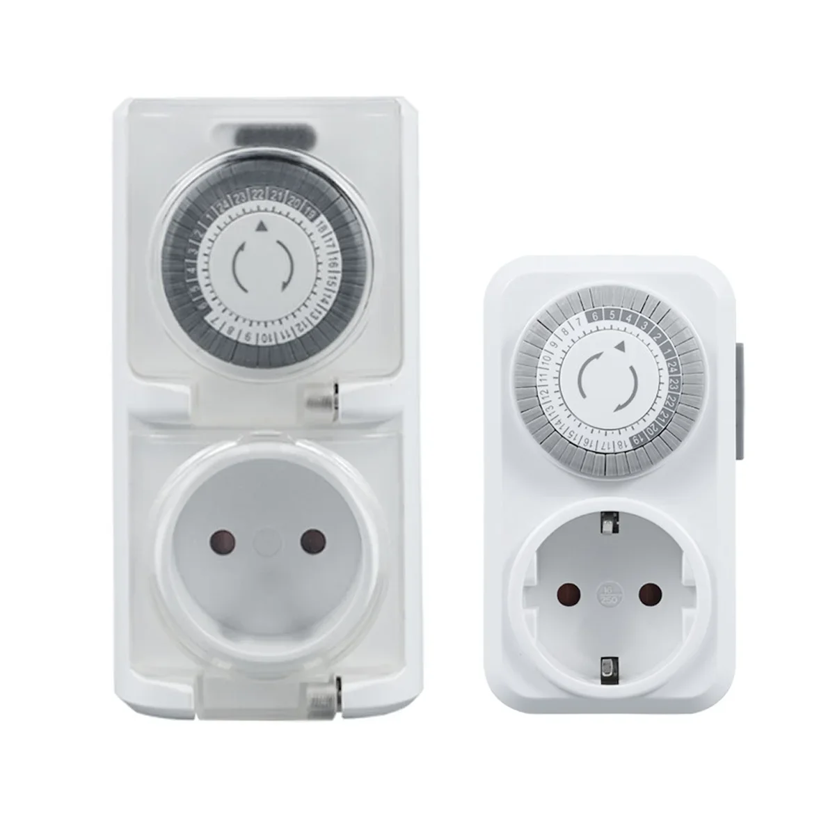 ألمانيا التوصيل ميقاتي ميكانيكي المقبس 24 ساعة دورة التبديل التلقائي منفذ كهربائي دعم 16A 3680 واط عالية الطاقة لإسبانيا