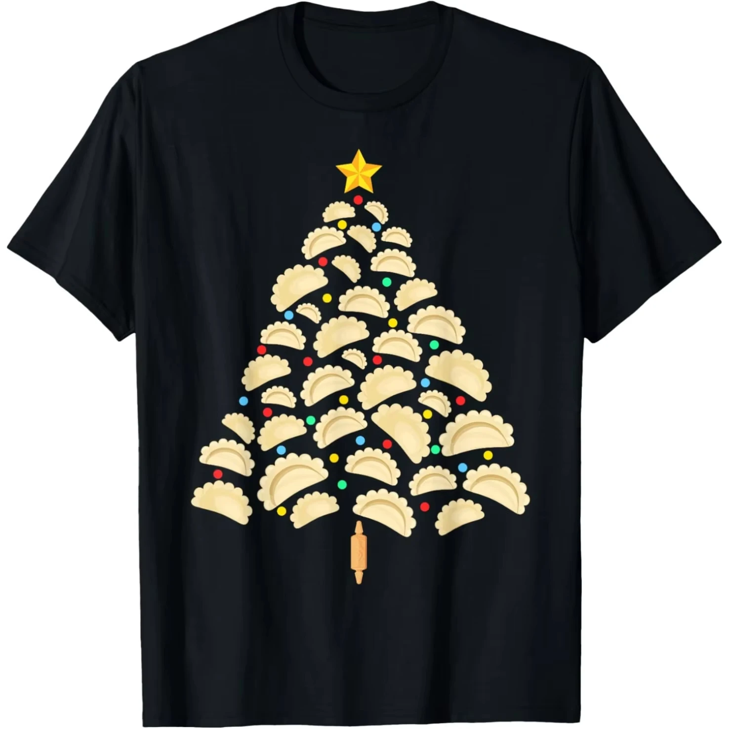 

Pierogi Tree Polish Christmas Food Funny T Shirts Men Women Cotton Humor Streetwear Tshirt Short Sleeve Unisex Loose Clothing