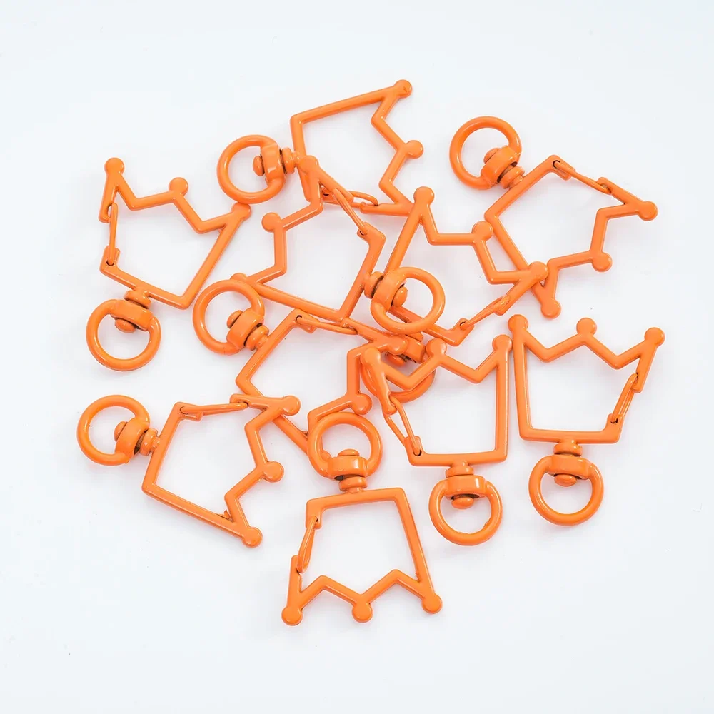 Crown Ring Lobster Clasp for DIY Jewelry Carabiner Keychain Bag Hook Making Supplies Accessories Materials Wholesale