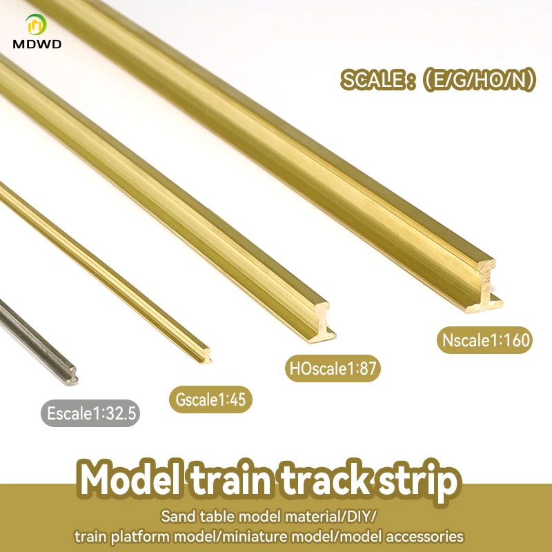 trilhos metálicos do trem da escala de 50cm G HO N para materiais de construção ferroviária de Diorama