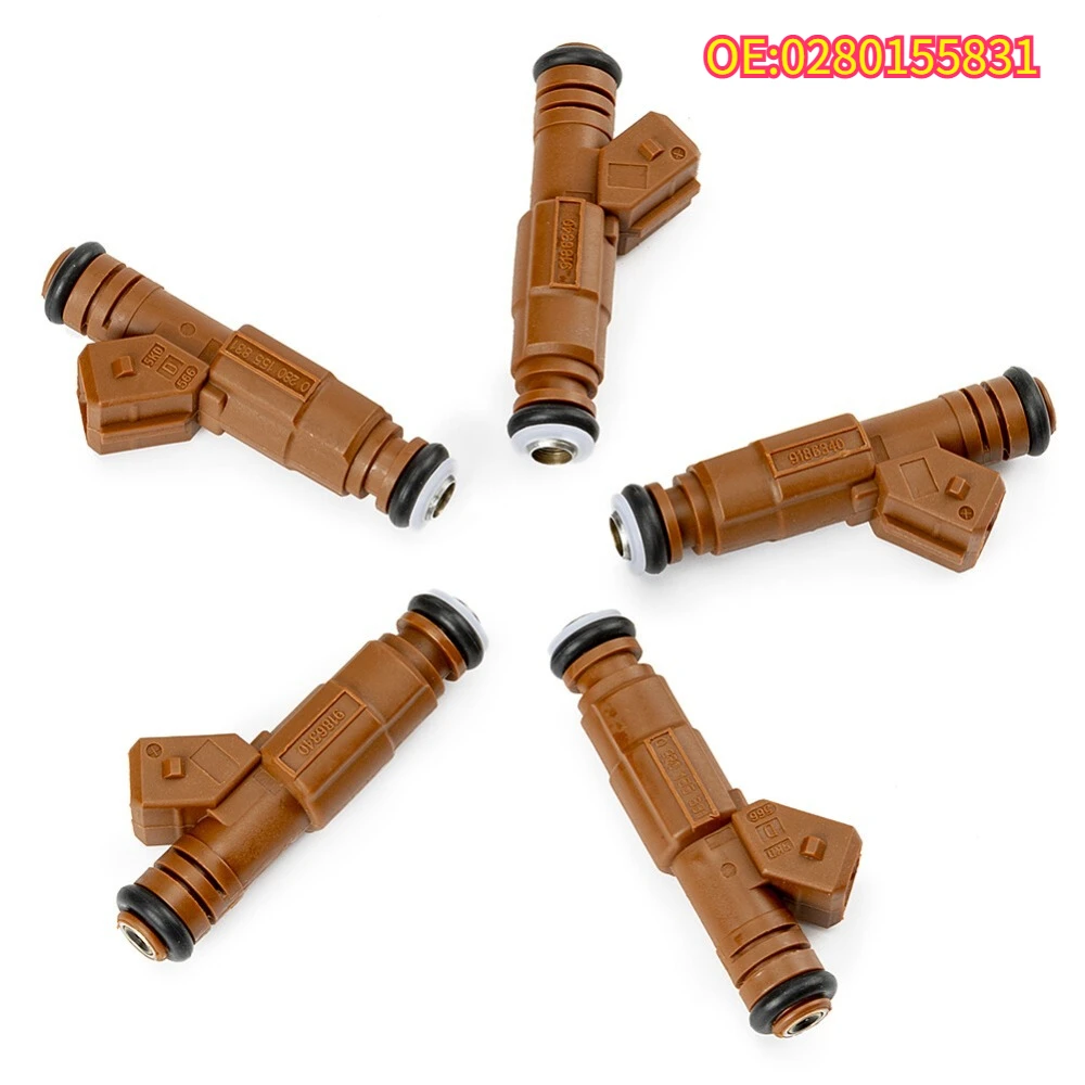 

High quality New For 1/5PCS 0280155831 Auto Fuel Injector Volvo C70 S60 S70 V70 S80 XC70 XC90 2.4L 2.5L 2.8L 2.9L 1999-2007