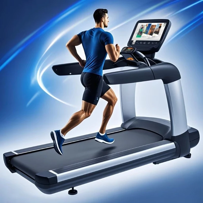 

Heavy Duty 200KG Commercial Treadmill, 3.0HP Electric Running Machine with LCD Screen for Home & Gym Jogging Fitness