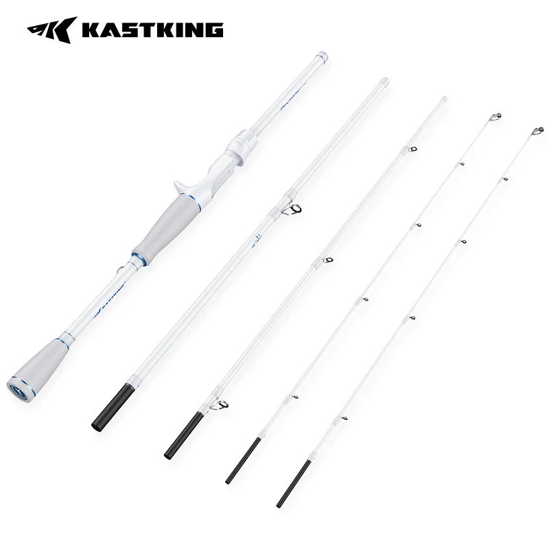 Cañas de Pescar de Viaje KastKing Centron Lite con Anillas de Cerámica, Ligeras y Portátiles, de 4/5 Piezas, IM6 30T, Cañas de Spinning y Casting de Grafito