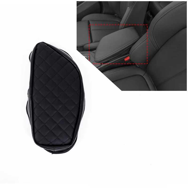 

For BMW X1 F48 2016-2022 LHD Car Center Console Armrest Box Cover PU Leather Arm Rest Protection Cushion Car Accessories