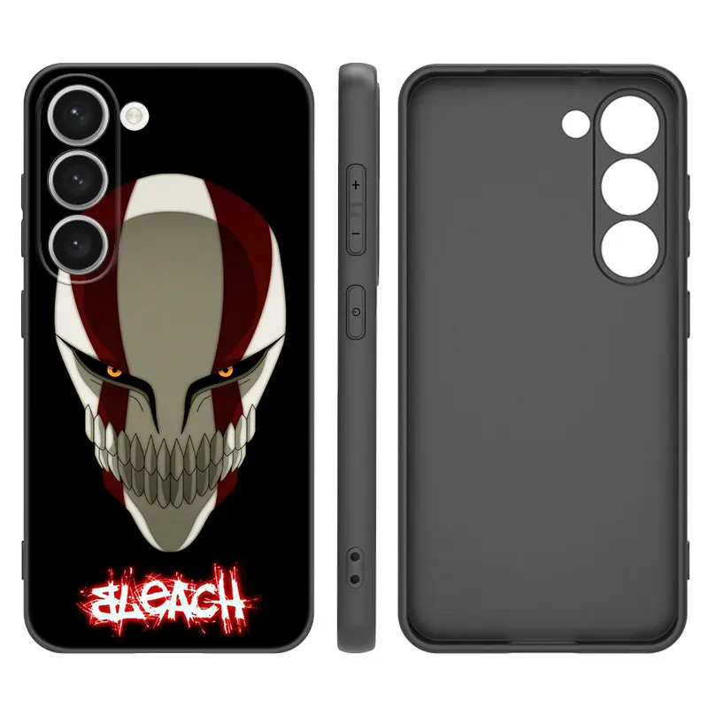 Anime BLEACHS Black Silicone Phone Case For Samsung Galaxy S23 S21 S20 FE S24 S22 Ultra S10E S10 S9 S8 Plus image 4