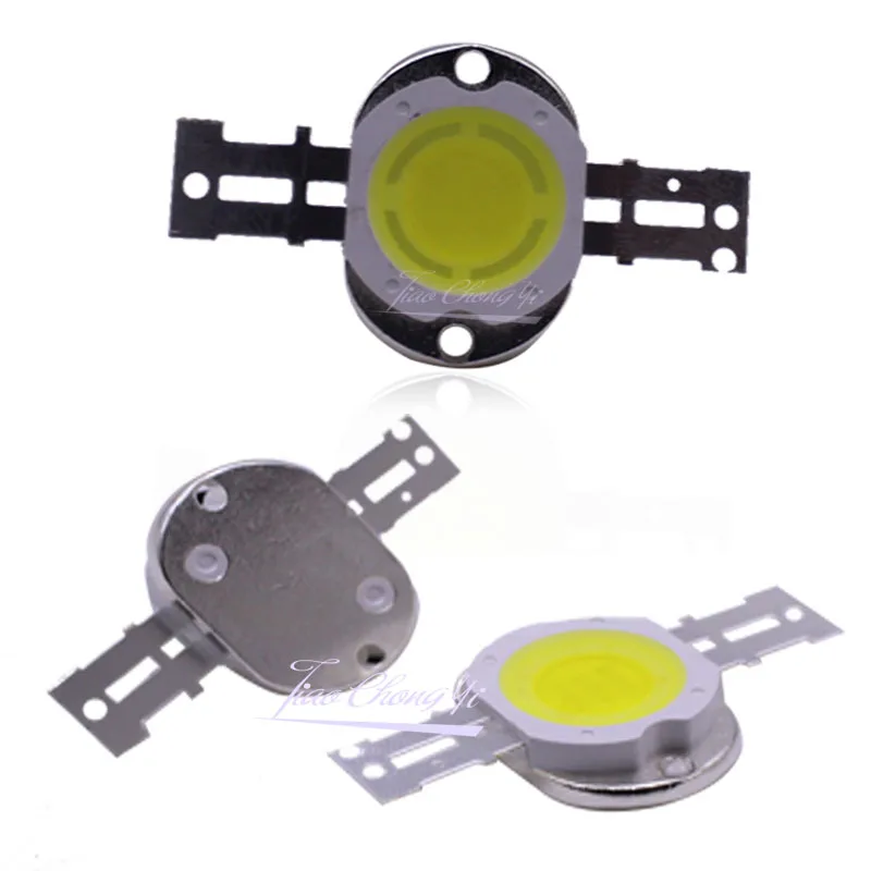 10W Round High Power LED Chip  Neutral White 4000k 5000-5500k Lighting Beads DC 9-12V 1050mA Integrated Matrix Bulb COB Lamp