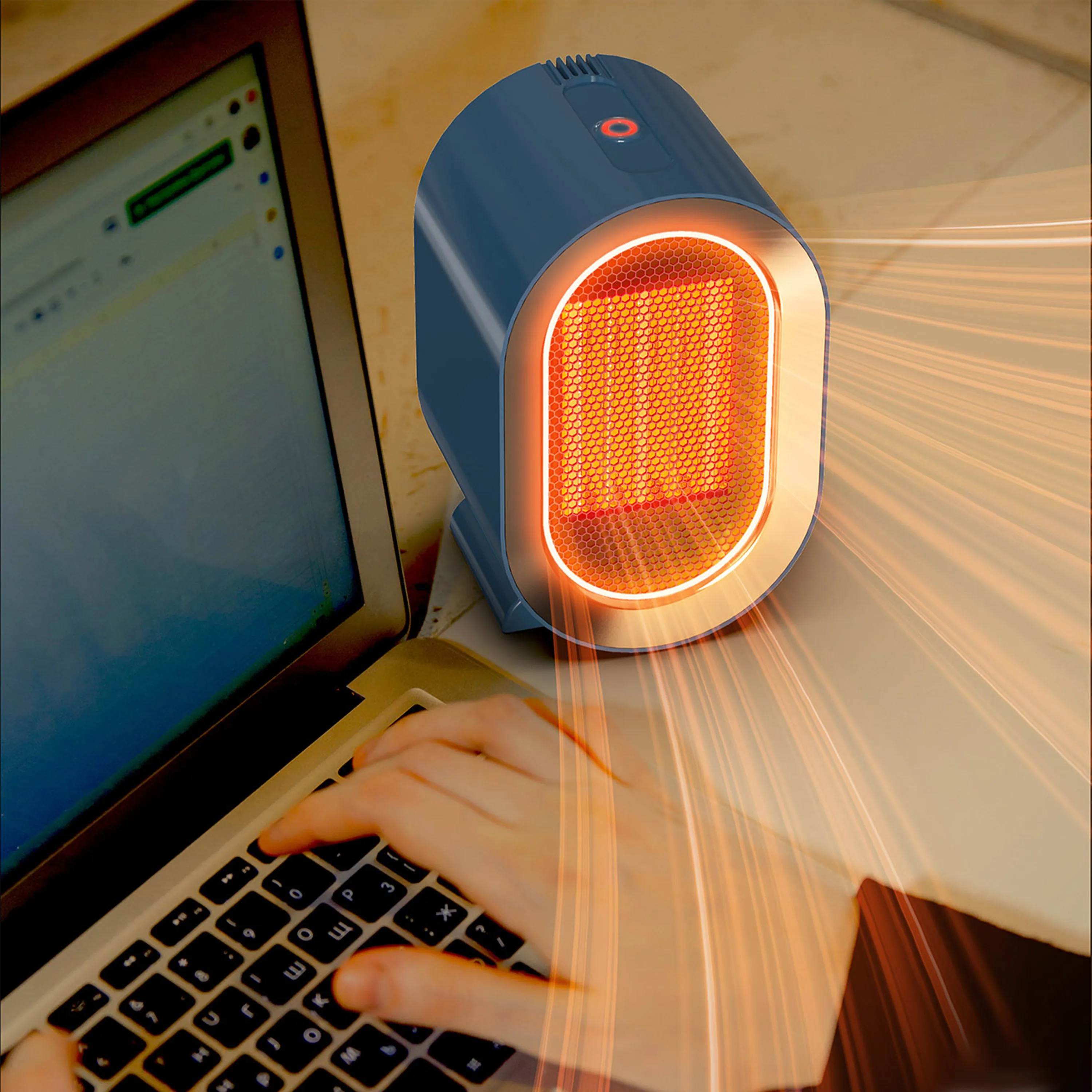 

Wholesale 1200 Watt Mini PTC Ceramic Electric Heater Leafless Desktop Fan for Smart Home Office & Home Space Heating