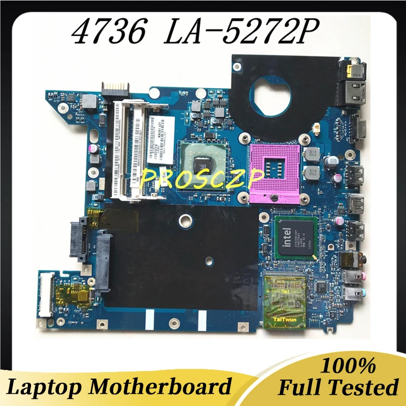 KALG1 LA-5272P Mainboard For ACER Aspire 4336 4336Z 4736 4736Z 4937 4735Z MBPFZ02002 GL40  MotherBoard System Board 100% Working