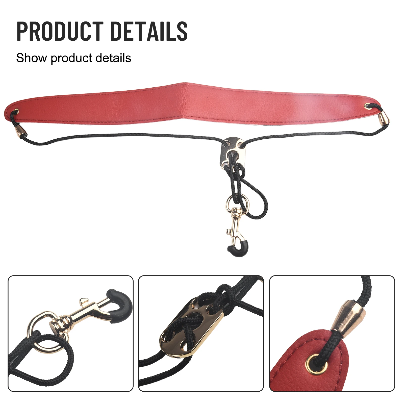 Leather Saxophone Neck Strap For Soprano Tenor Alto Baritone Sax Handsfree Bassoon Saxophone Accessories Musical Instrument Part