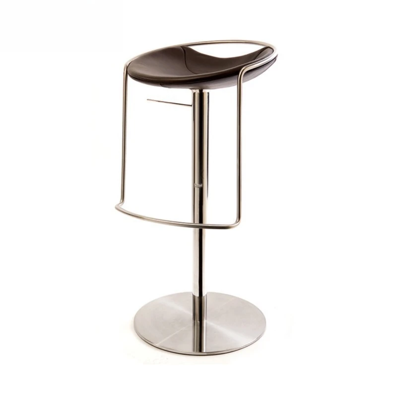

Simple and light luxury, fashionable stainless steel high chair, Nordic style lifting bar chair
