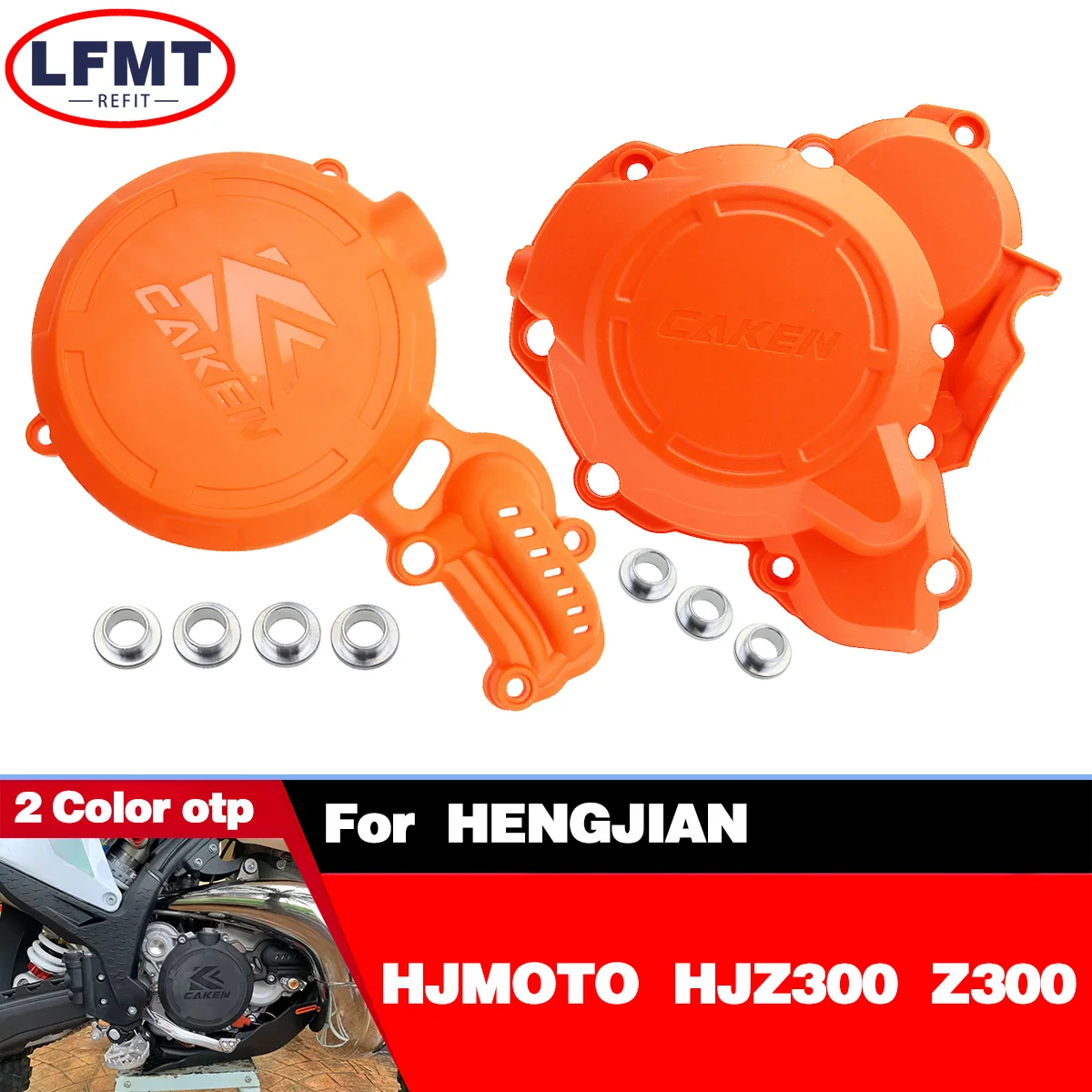 

Motocross Engine Clutch Guard Water Pump Cover Ignition Protector For HENGJIAN HJMOTO HJZ300 Z300 Enduro Dirt Bike Refit Parts