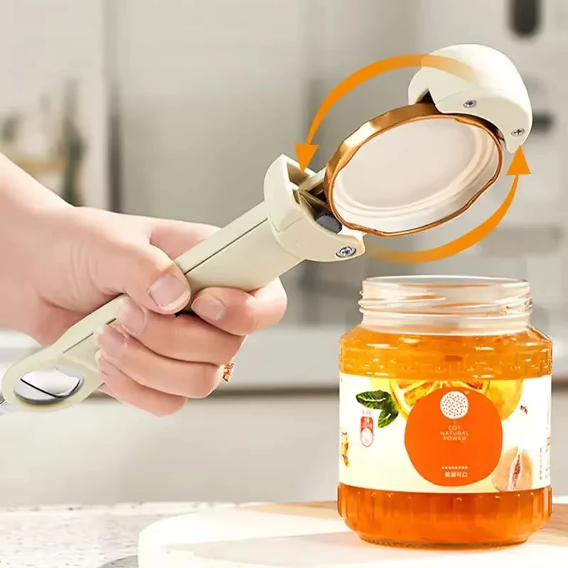 1PC Adjustable Bottle Opener Multi Retractable Magnetic Jar Grippers Kitchen Gadgets for Weak Hands and Senior Arthritis
