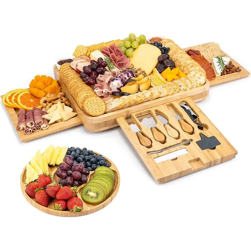

Creative tableware cutting board fruit tray western food steak cheese cheese cutting board with knife set cheese board