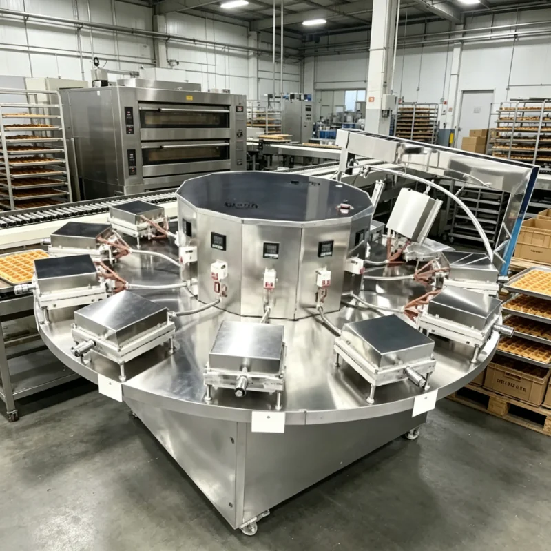 Custom Waffle Production Line Commercial Soft Wafer Biscuit Snack Forming and Making Machine