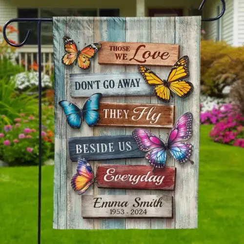 Personalized Memorial Flag Sympathy Gift for Family Members