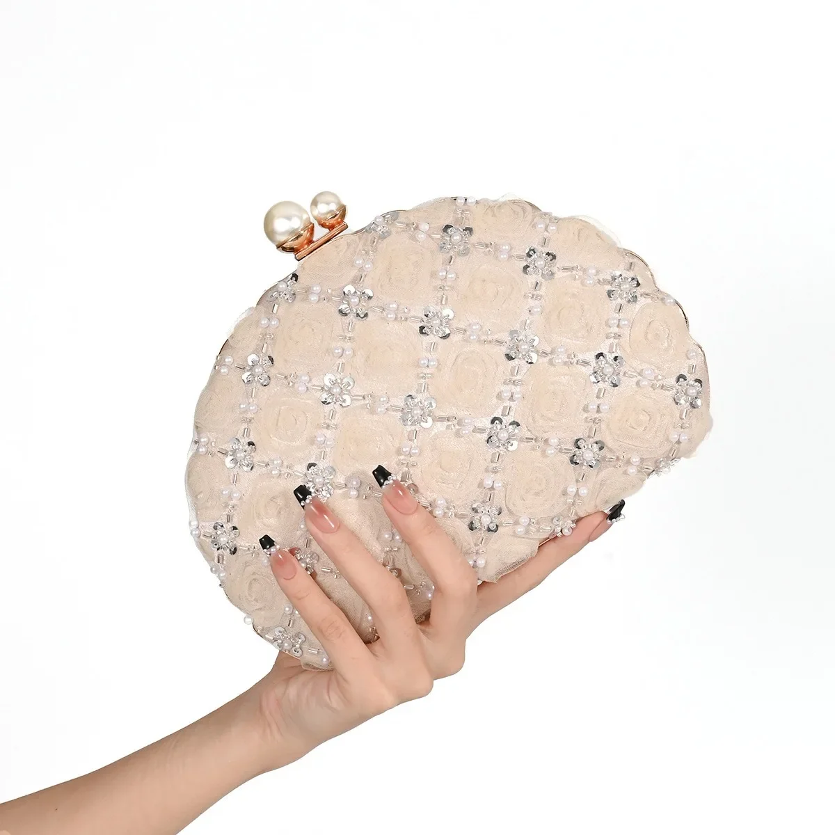

Fashion Flowewr Rose Evening Clutch Bag Purse Crossbody Messenger Clutch Bag Women Prom Day Shoulder Purse