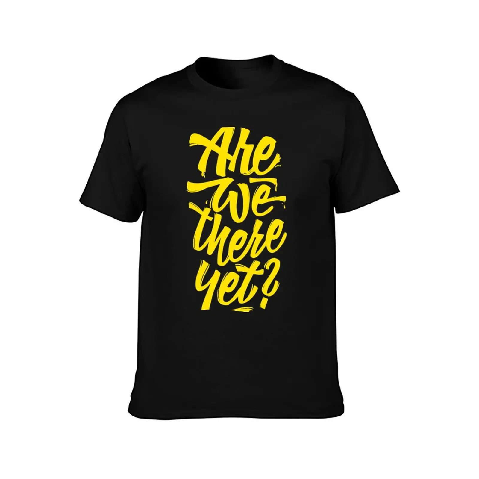 Are we there yet? - Typographic Road Trip Design T-Shirt Quick Dry Outdoor Sports T-Shirt