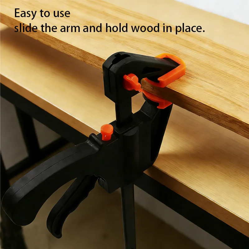 4 Inch Bar Clamps for Woodworking, Quick Grip Clamps Trigger Clamp One Handed Ratchet Clamp, Mini Small Bar Clamp for Craft