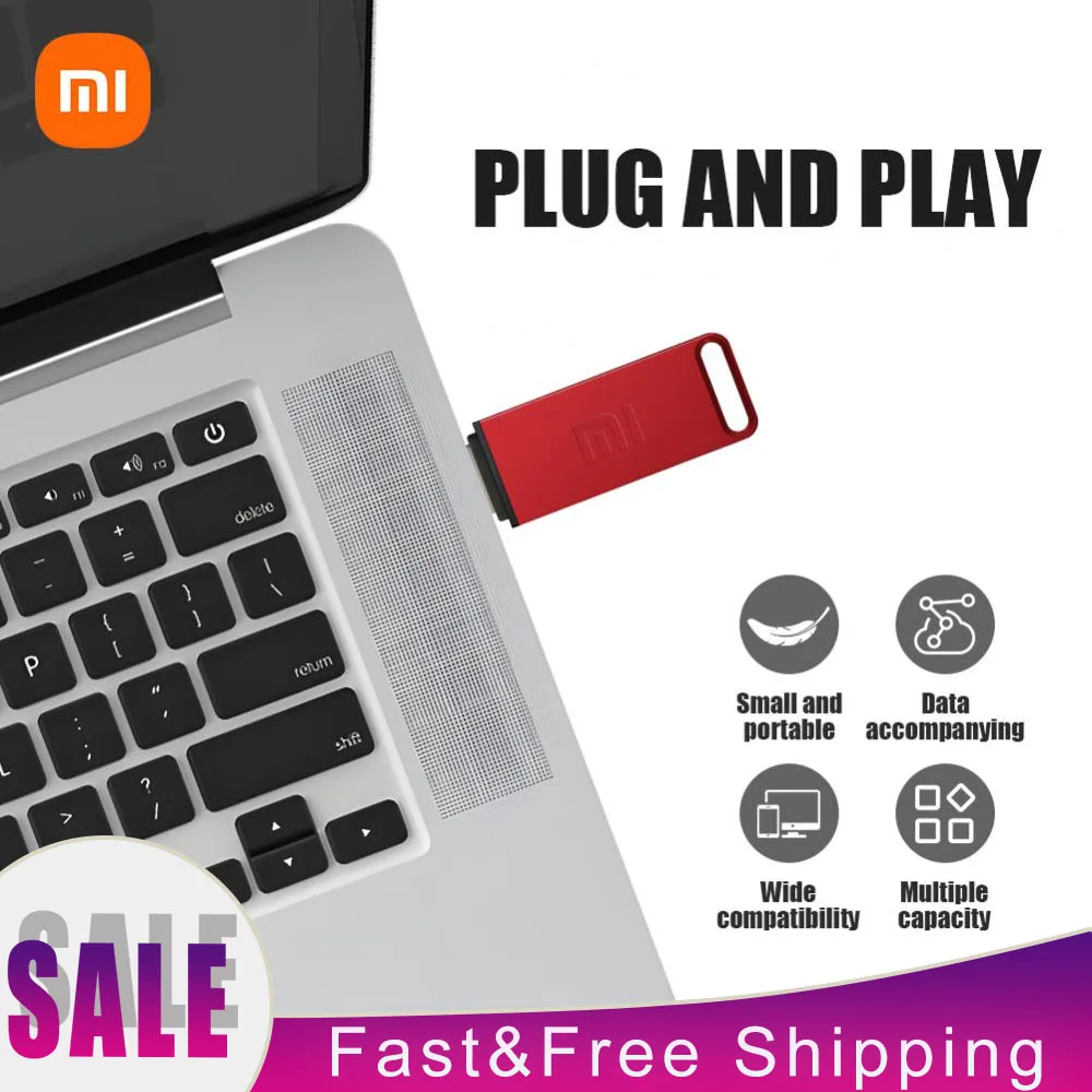 Xiaomi 16TB Flash Drive USB3.2 Hoge Snelheid Overdracht Metaal Type C U Flash SSD Draagbare Mini Flash Drive Geheugen Waterdichte U Drive