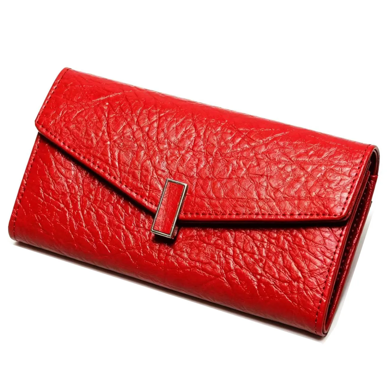 Long Genuine Leather Wallet Women Solid Pattern RFID Card Holder Clutch Purse Ladies 2026 New