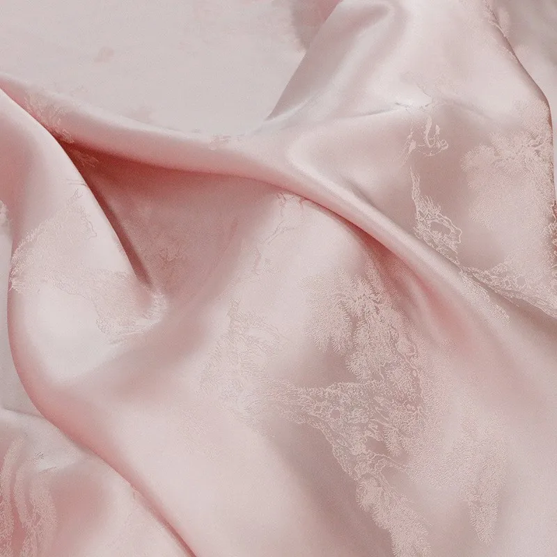 silk wave satin jacquard fabric cheongsam dress Chinese style traditional