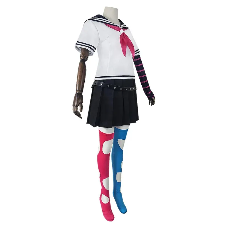 CyAnime Game Danganronpa 2 P2 Ibuki Mioda أزياء تنكرية للنساء بدلة بحار يومية JK زي الهالوين لعب الأدوار شعر مستعار بدلة كاملة