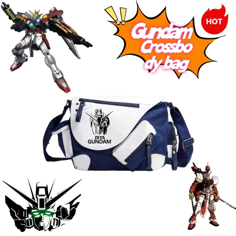 Obile Suit Gundam Anime Randapparatuur Heren en Dames Casual Mode Persoonlijkheid Veelzijdige Student Crossbody Schouderrugzak