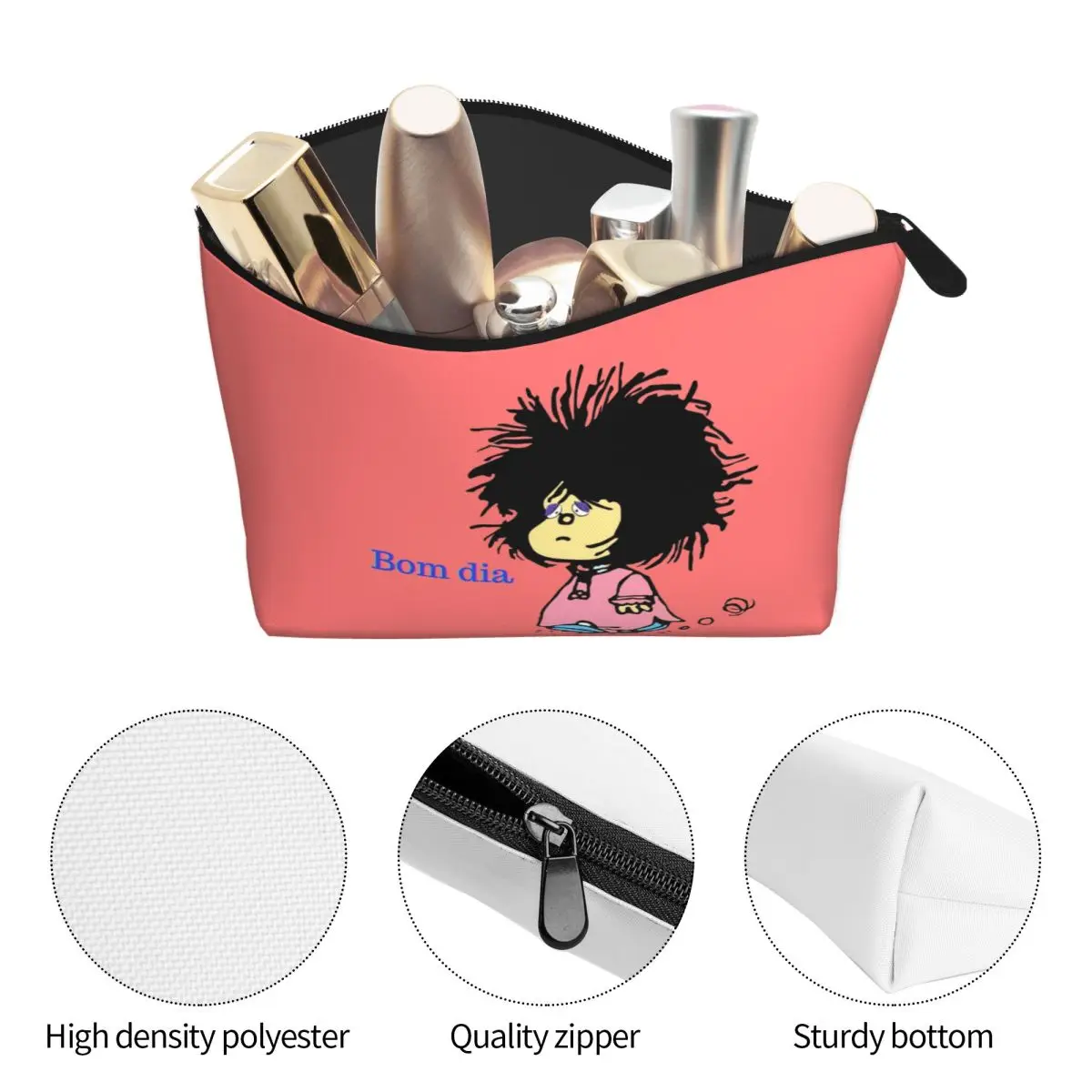 مافالدا إم البرتغالية بوم ديا حقيبة أدوات الزينة Kawaii كوينو الأرجنتين ماكياج منظم أدوات التجميل النساء الجمال تخزين Dopp عدة