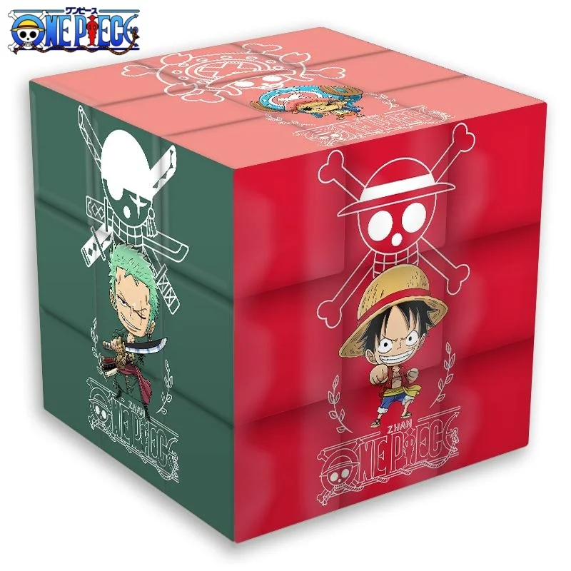 

One Piece Cute Animation Peripheral Kawaii Luffy Zoro Chopper Creative Third Order Rubik's Cube Children's Educational Toy Gift