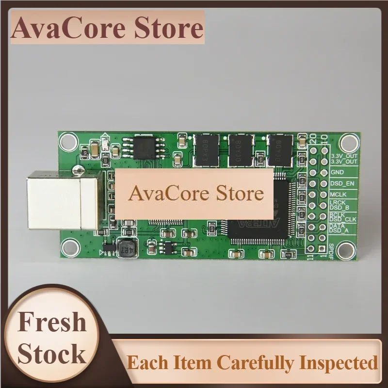 AvaCoreXMOS CPLD USB Digital Interface Xu208 Module I2S SPDIF Output DSD512 Decoder Board Compatible With Italian Amanero For DA