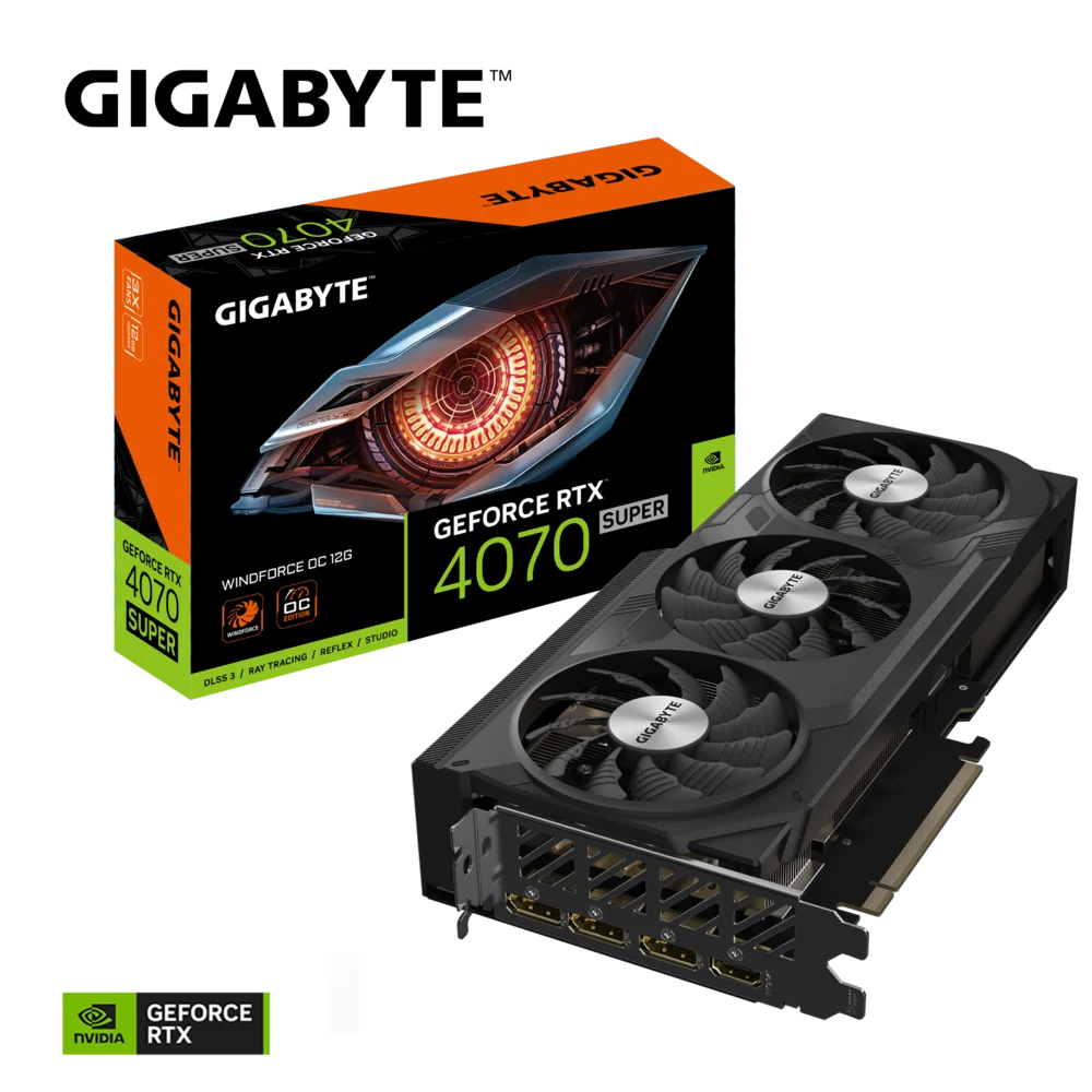 Graphics Card GeForce RTX 4070 SUPER WINDFORCE OC 12G GDDR6X Graphics Card