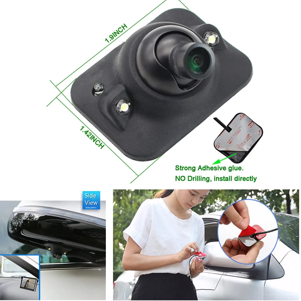 

360° CMOS Car Rear/Front/Side View Backup Camera Reverse Night Vision Waterproof