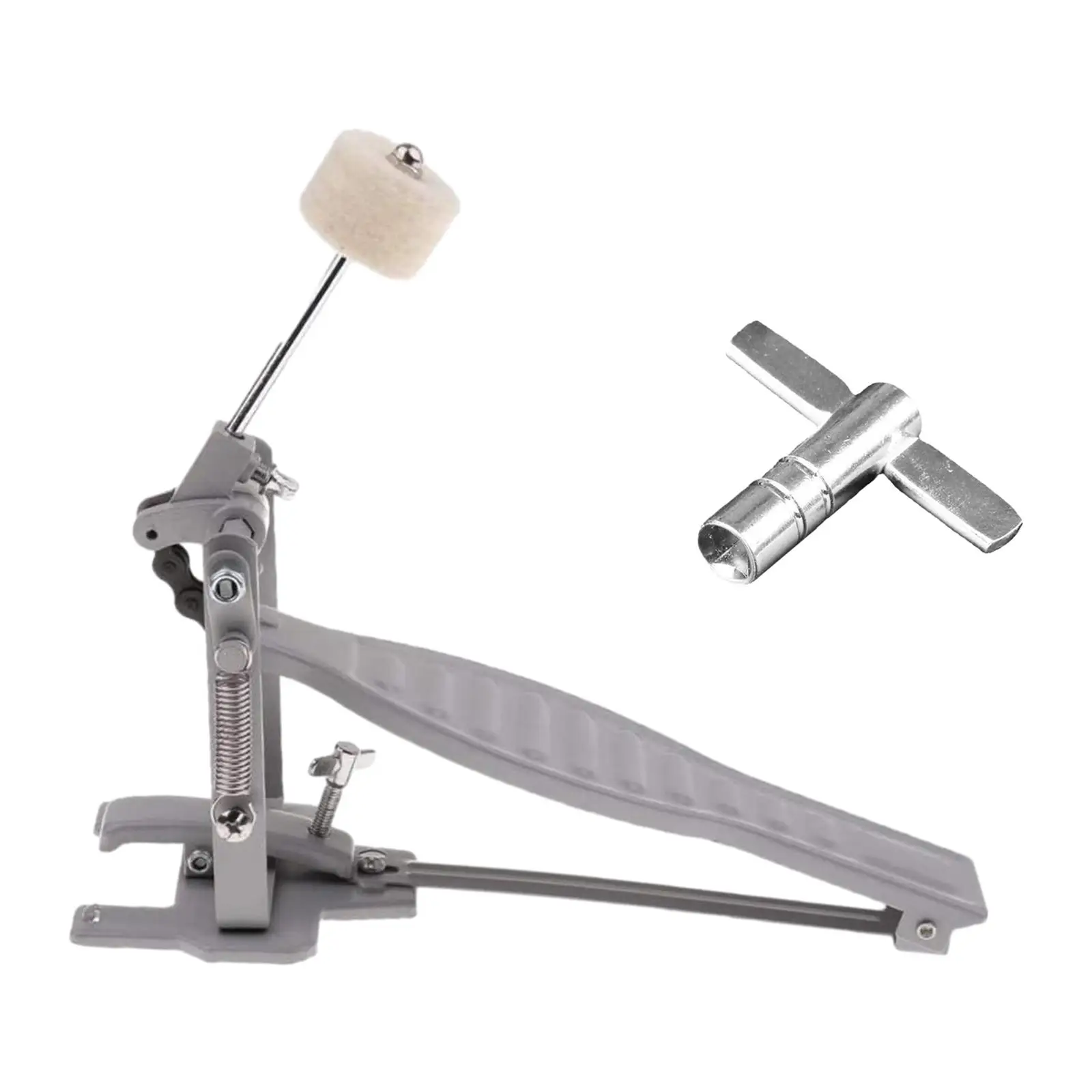 Bass Drum Foot Pedal Single Chain Drive Professional Drums Accessories Percussion Drum for Training Kit