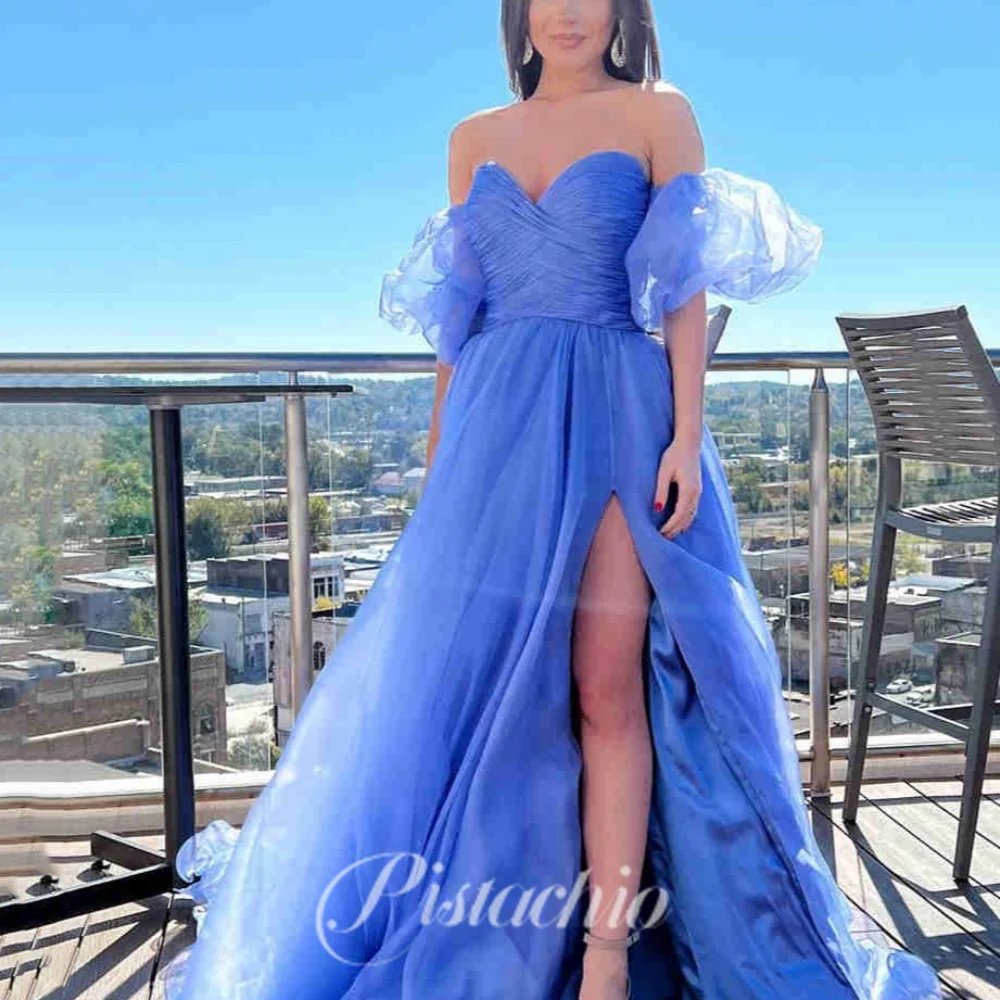 

Elegant Prom Dress For Women Sweetheart Neck A Line Off The Shoulder Evening Gowns Floor Length Party Dresses robes de soirée