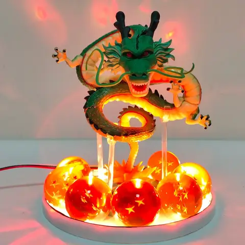 드래곤 볼 Z Shenron 애니메이션 액션 피규어 슈퍼 사이어인 장난감 크리스탈 공 원격 제어 Shenlong PVC DBZ 어린이 선물 컬렉션