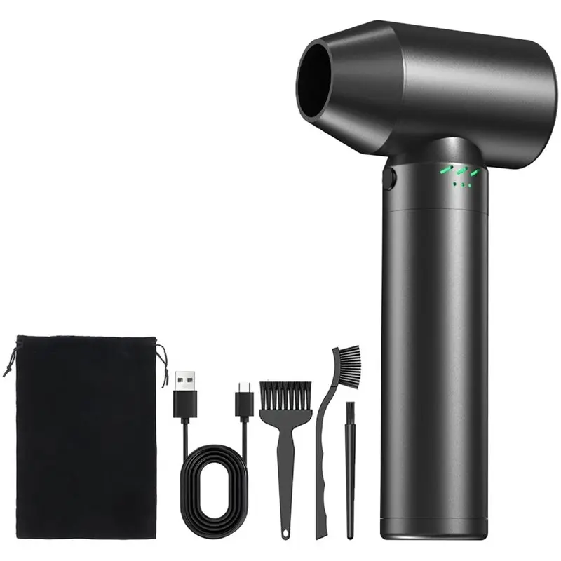Fan Brushless Motor 80000RPM High-Speed Handheld Duct Wireless Air Gun Electric Dryer For Cars Powerful Thrust