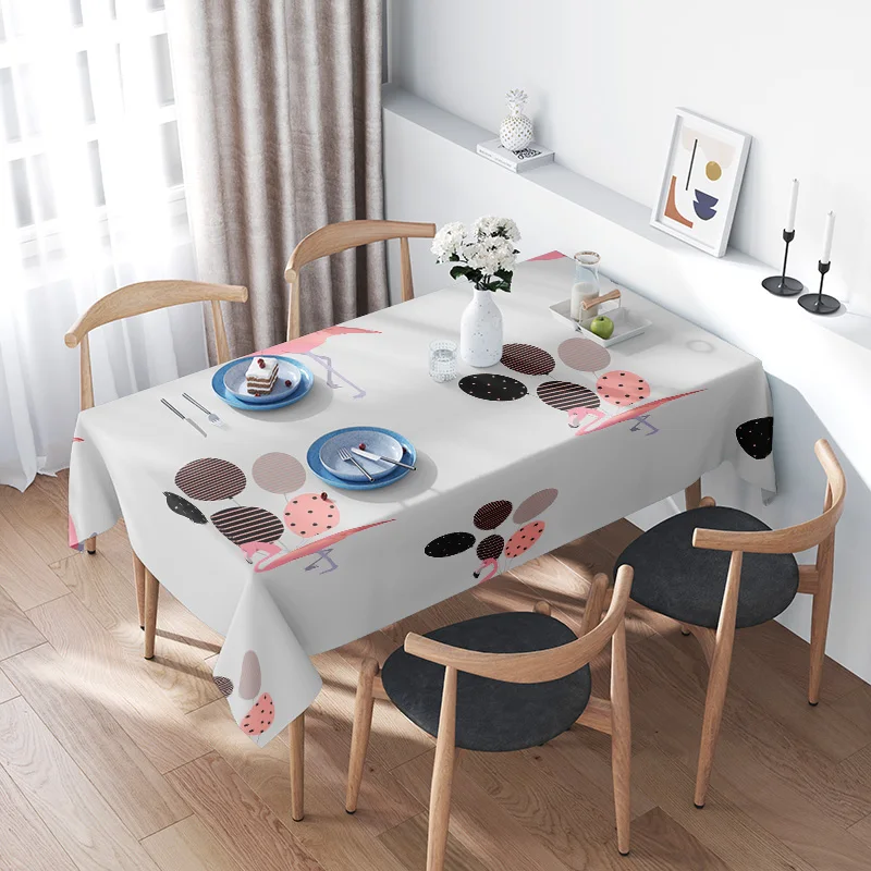 

Modern Dining Tablecloth Set with Cute Cartoon Design Perfect for Home Decoration!