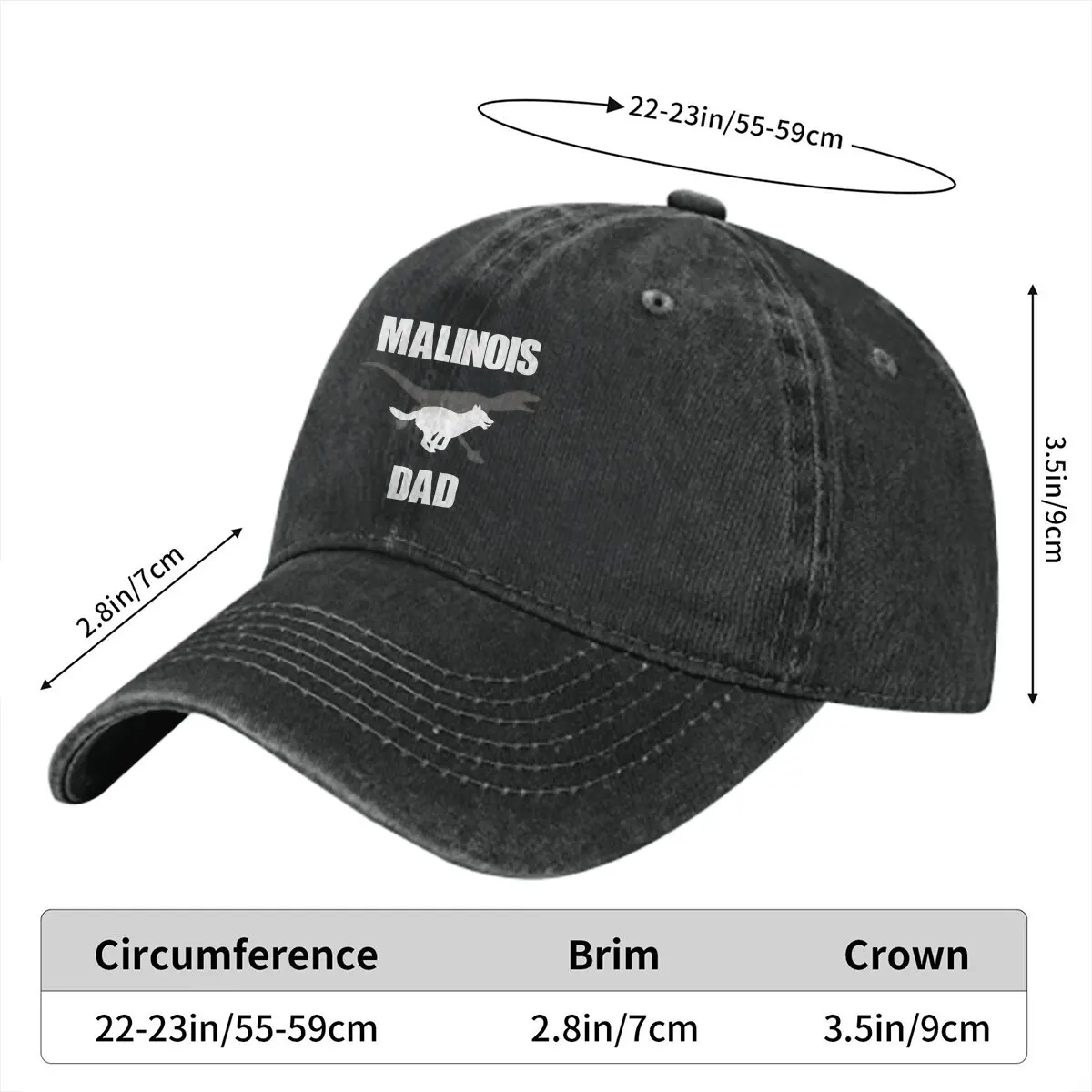 Maliraptor Dad Velociraptor Baseball Cap Men Hats Women Visor Protection Snapback Belgian Malinois Caps