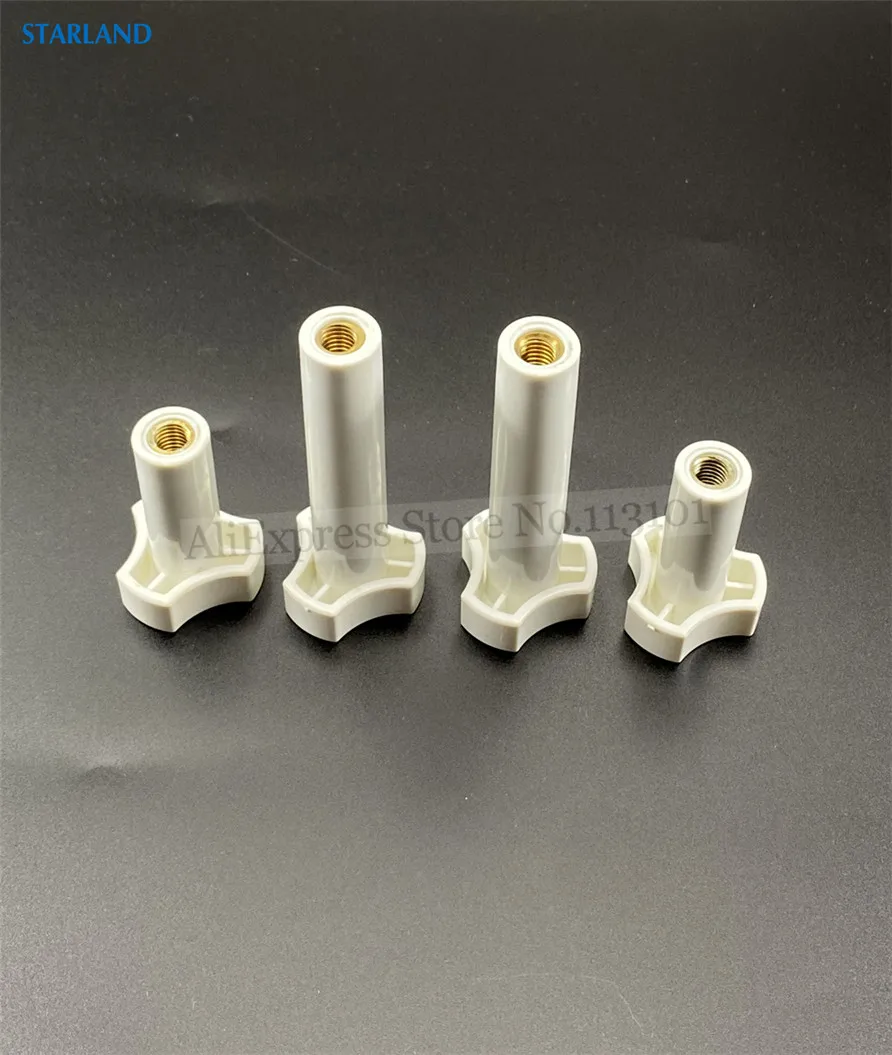 قطع غيار المسمار المكسرات اللون الأبيض لآلة الآيس كريم لينة ، 2 قصيرة و 2 مسامير الربط طويلة ، M8 استبدال نوع ، 4 في 1