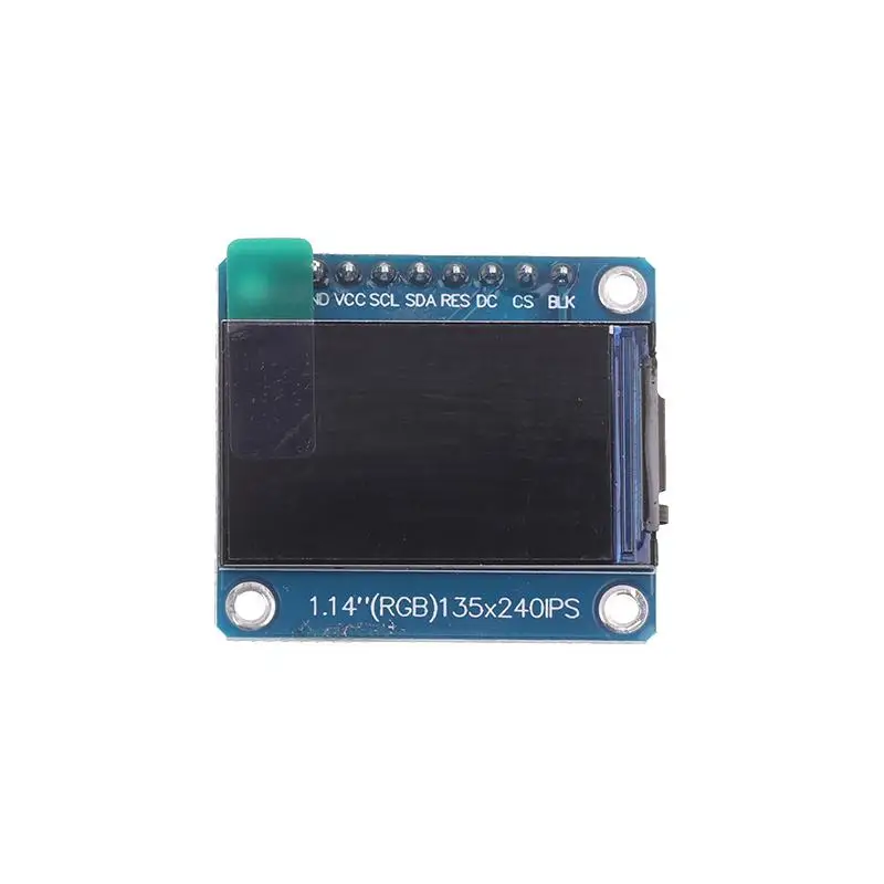 1.14 Inch SPI Serial Port 135x240 Touchscreen IPS TFT Display ST7789 135x240 SPI 8-Pin 65K Color LCD Screen For Arduino