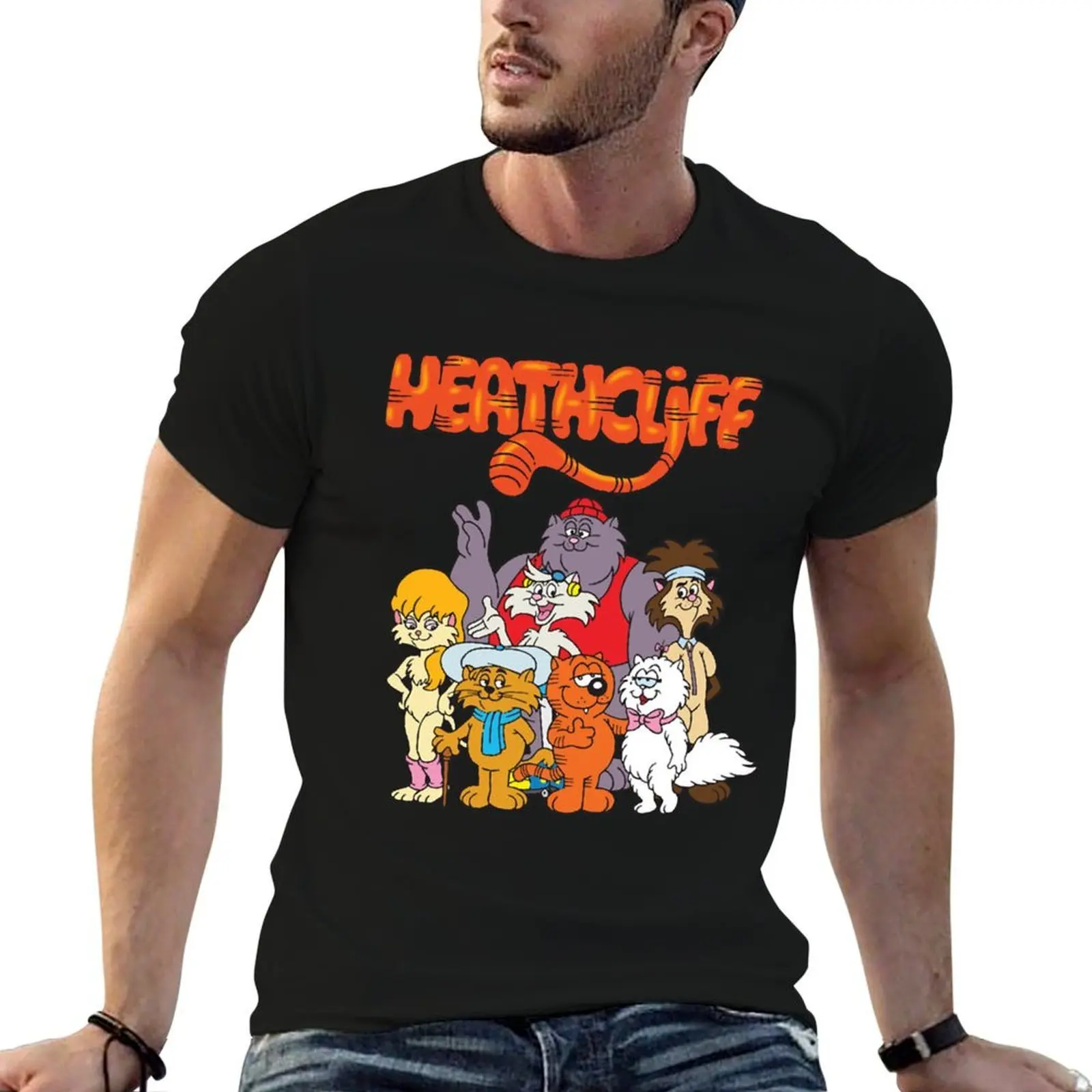 Heathcliff T-Shirt cotton graphic tees valentines boutique clothes compression shirt men