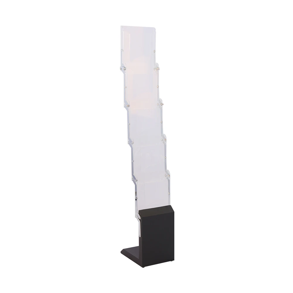Multi-layer Foldable Portable Acrylic Magazine Literature Rack Book Brochure Holder Catalog Shelf for Displaying